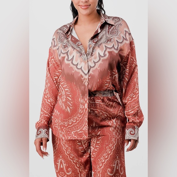 🌪️ Western Winds 🌪️ Oversized Shirt & Pant Set (S) - Picture 4 of 4